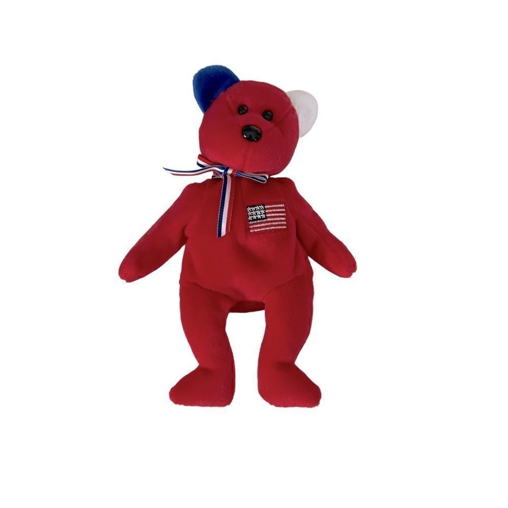 Ty Beanie Baby AMERICA Red Cross EUC